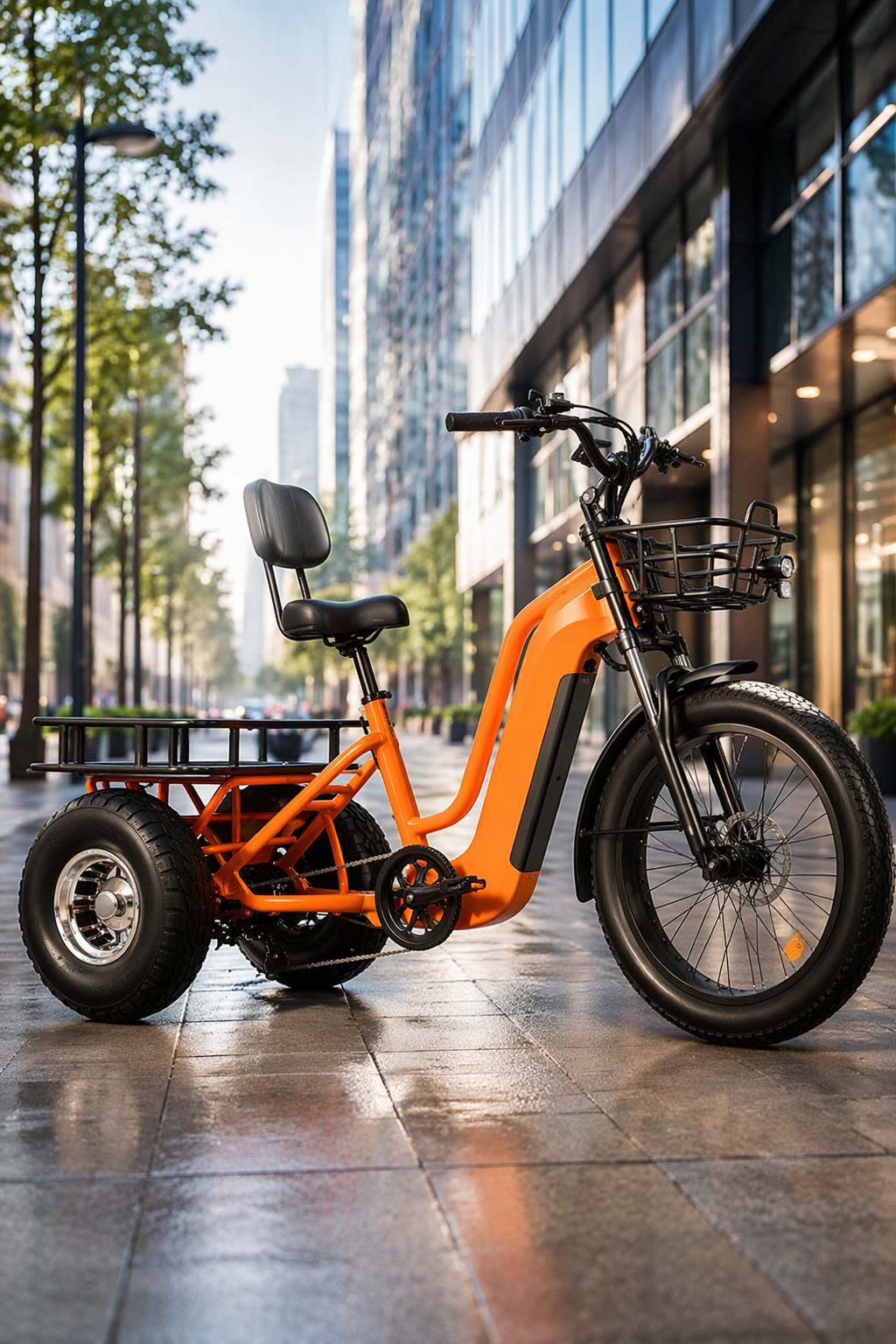 Amperecycling Pkwy Fat Tire Cargo Bike